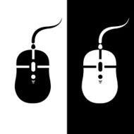 Monochrome mouse silhouette N2