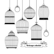Birdcages silhouettes