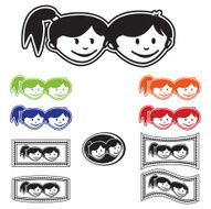 Happy Children Design Elements N2
