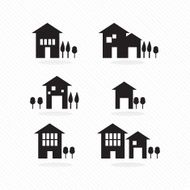 Houses silhouettes