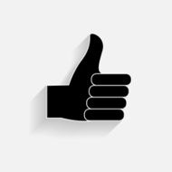 Hand signal on white vector illustration EPS 10 N3