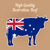 Vector Illustration Hight Quality Australian Beef