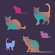 Cat silhouettes N5