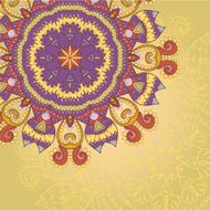 background with lace circle hand drawn ornament N8