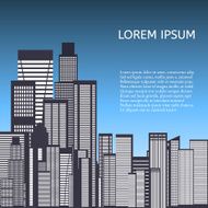 Abstract Skyline City Vector N5
