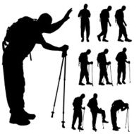 Vector Silhouette Of People N856