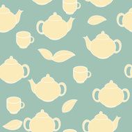 Tea Seamless Pattern Background Vector Illustration N5