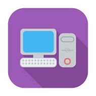 Computer flat icon 2 N3