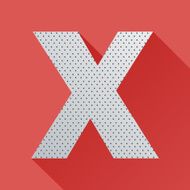 Flat Letter X