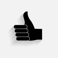 Hand signal on white vector illustration EPS 10 N4