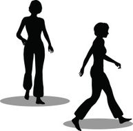 Dancer woman silhouette N60