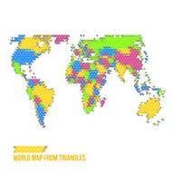 World Map From Triangles