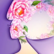 Beautiful young woman with flowers in hair N9