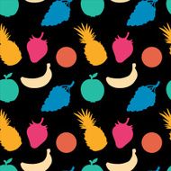 seamless pattern with fruits and berries N12