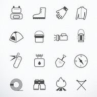 Camping Equipment icon vector illustration