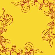 vector illustration with corner ornament N2