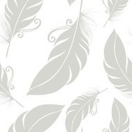 Seamless pattern with feathers N52