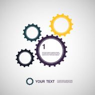 Four vector floral gears