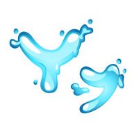 Alphabet water letter Y
