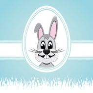 easter bunny white egg N7