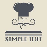 Chef with a mustache icon