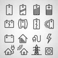 Energy and resource icon set N3