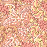 Vector seamless texture with abstract flowers N20
