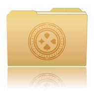 Folder with Casino Chip