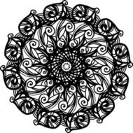 Abstract circle ornament