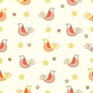 Seamless pattern with birds N23