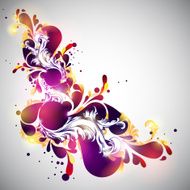 Purple floral design