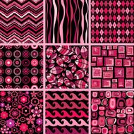 Set of stylish seamless patterns