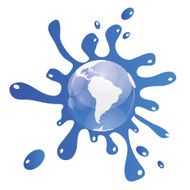 Vector splash abstract background