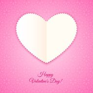 Heart of paper Valentine&#039;s Card N2