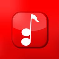 Vector red note icon Eps10 Easy to edit