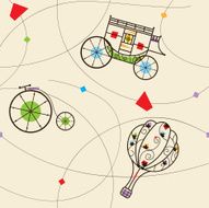Antique Transportation Pattern