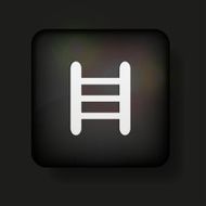 Vector ladder icon on black Eps10