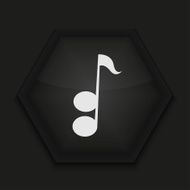 Vector creative icon on black background Eps10 N23