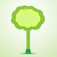 Vector creative tree with place for your text