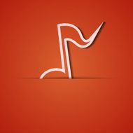 Vector background Orange icon applique Eps10 N13