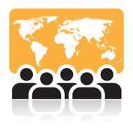 Global meeting sign