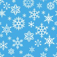 snowflakes on blue background N2