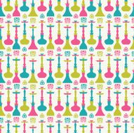 Hookah seamless pattern N3