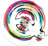font Illustration Letter Q N14