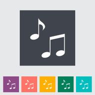 Note flat icon N4