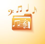 musical notes folder