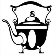 vector illustration teapot on white background N3