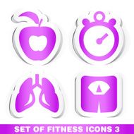 Set of Fitness Icons 3