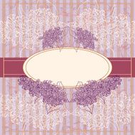 Vintage Floral Frame With Blooming Lilac N2
