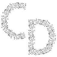 alphabet Letter CD